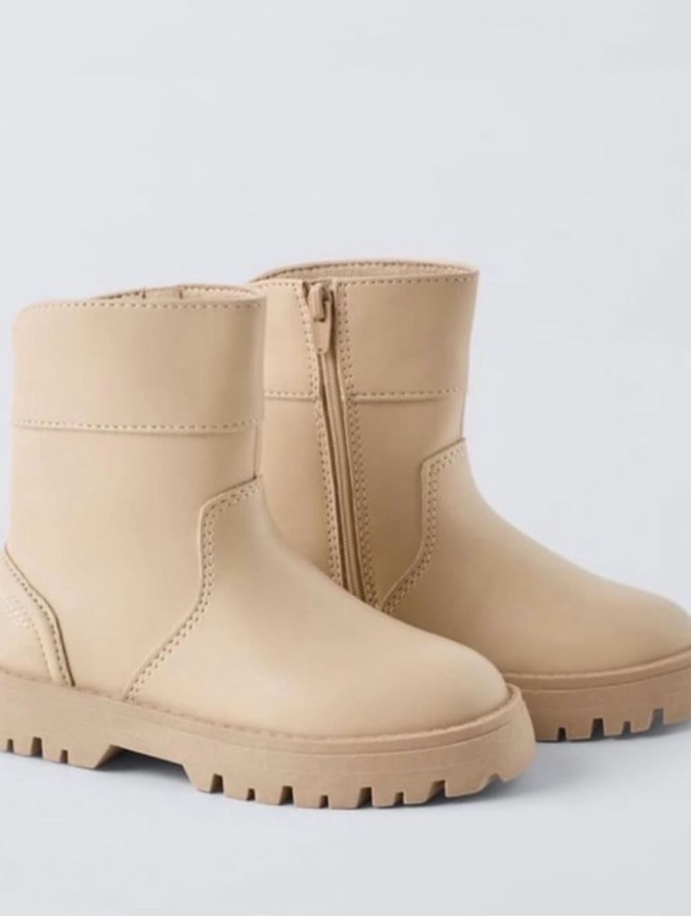 Zara Kids Beige Ankle Boots